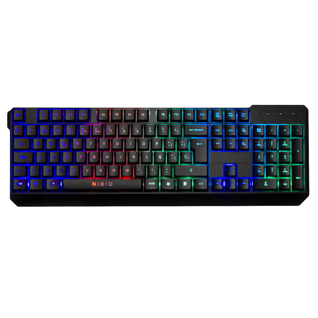 Teclado Gamer Nibio Strike RGB Negro Openbox