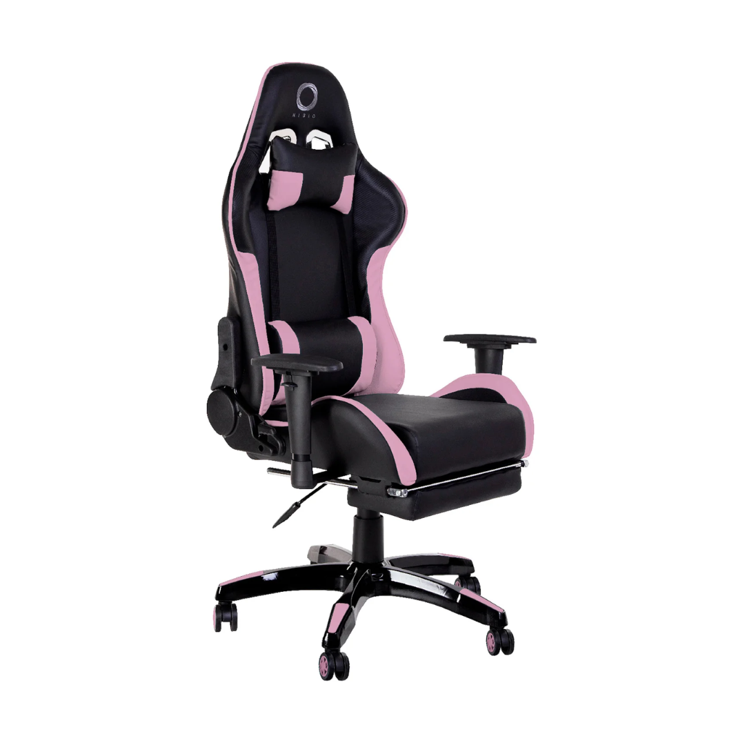 SILLA GAMER NIBIO GS-13 NEGRO/ROSA REACONDICIONADO