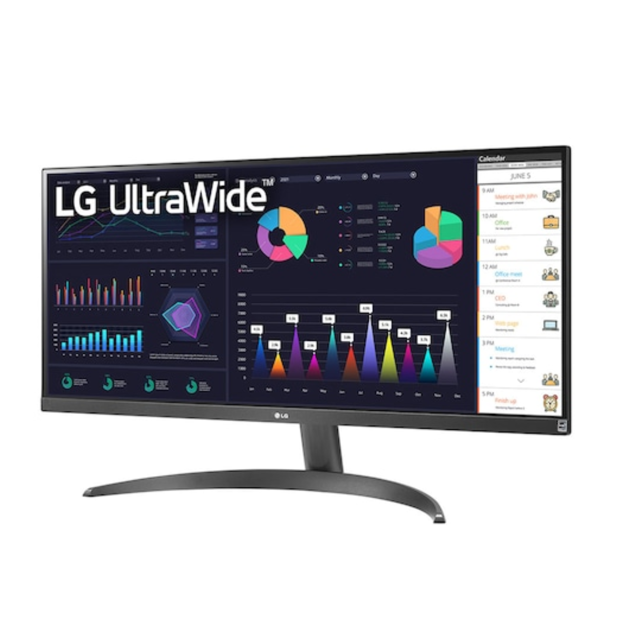 LG Monitor 29" Full HD IPS UltraWide Serie 29WL Negro Reacondicionado