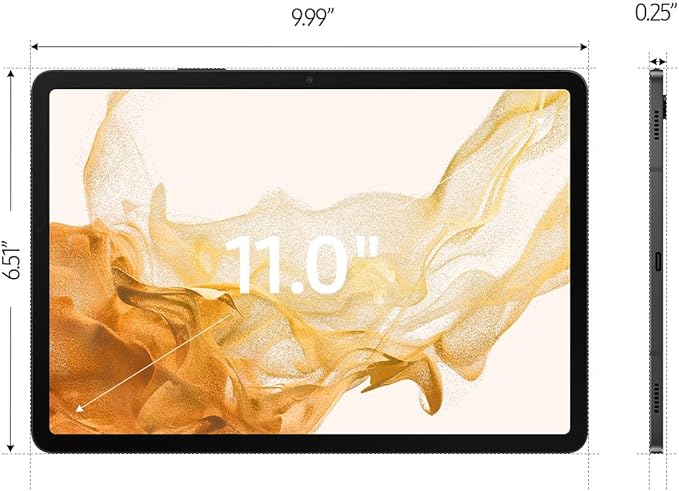 Samsung Galaxy Tab S8 11" Wi‑Fi 128GB Grafito Reacondicionada