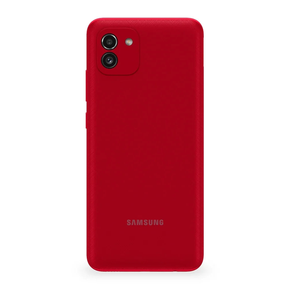 Samsung Galaxy A03 Red Version Acabada Trasera