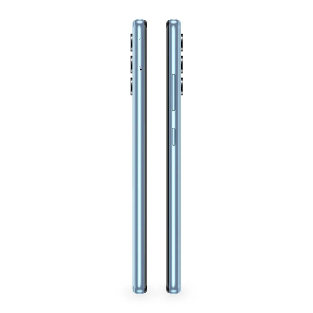Samsung Galaxy A32 Awesome Blue Version Acabada Lateral