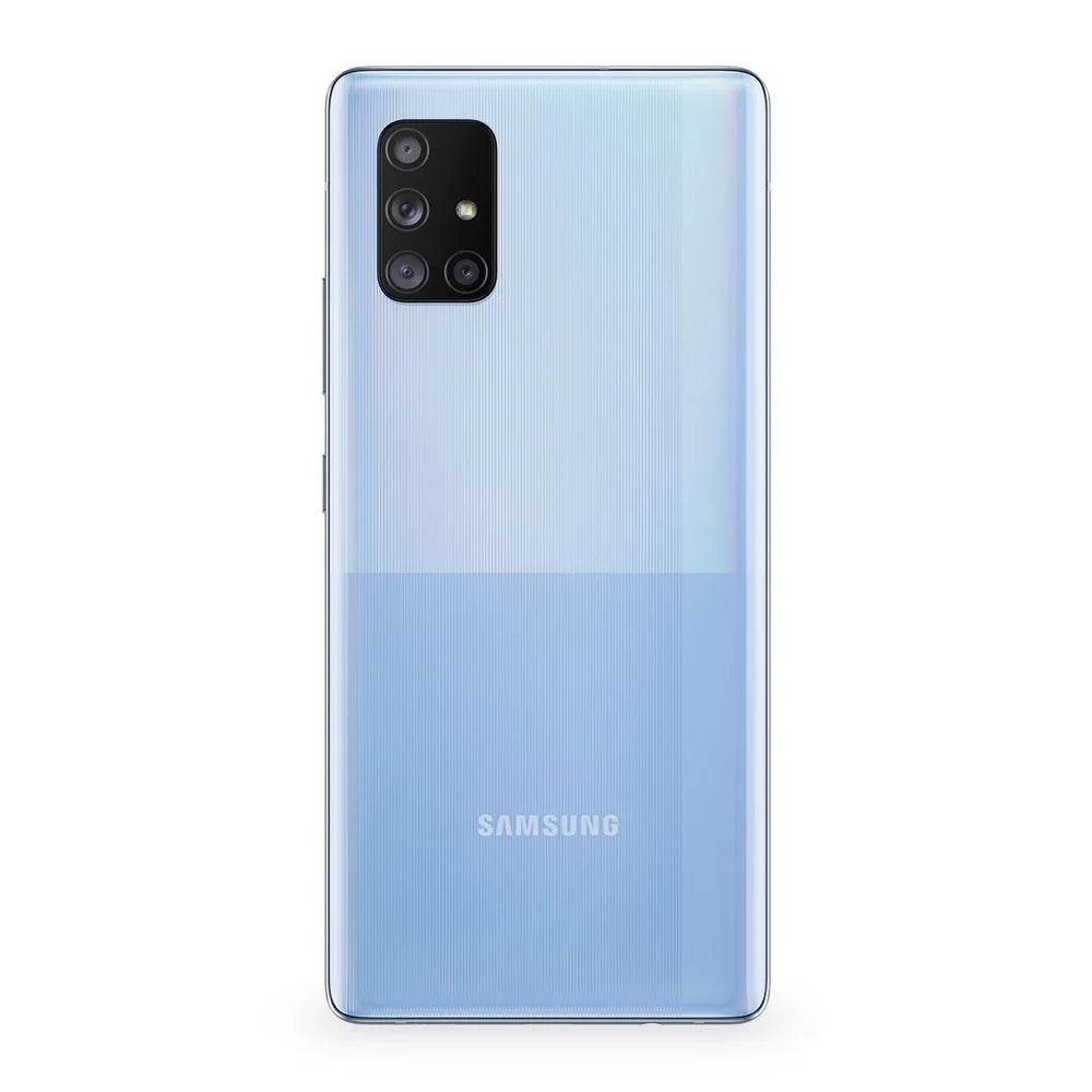 Samsung Galaxy A71 5G Prism Cube Blue Version Acabada Trasera