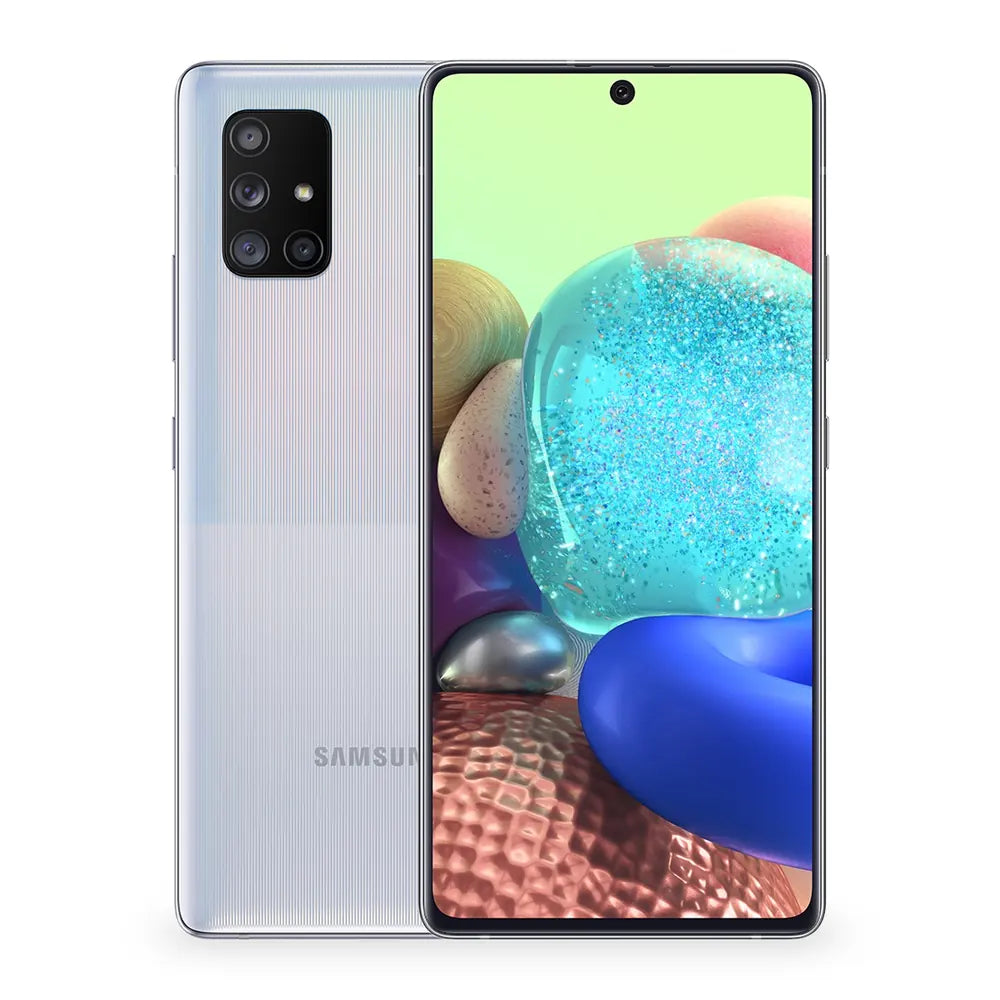 Samsung Galaxy A71 5G Prism Cube Silver Version Acabada Portada