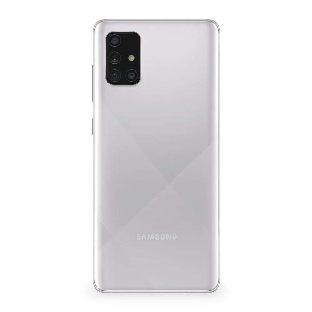 Samsung Galaxy A71 Haze Crush Silver Version Acabada Trasera