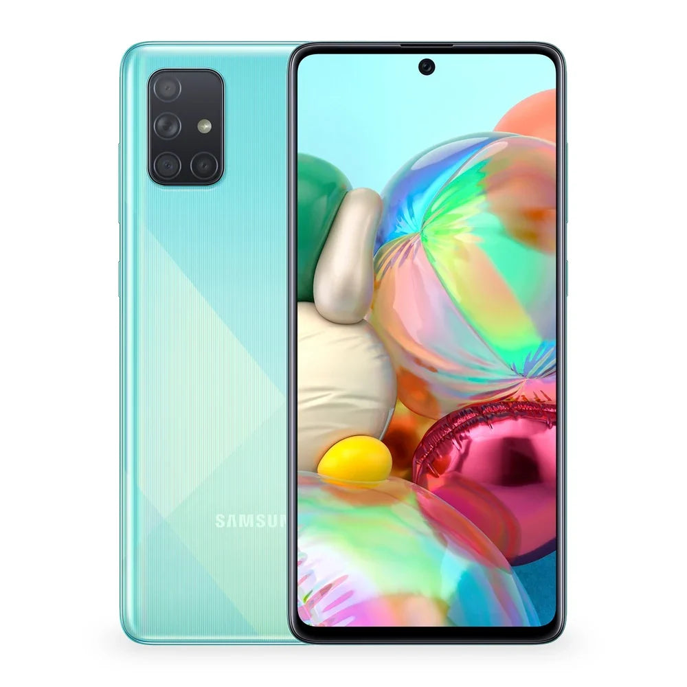 Samsung Galaxy A71 Prism Crush Blue Version Acabada Portada
