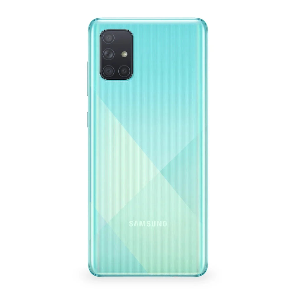 Samsung Galaxy A71 Prism Crush Blue Version Acabada Trasera
