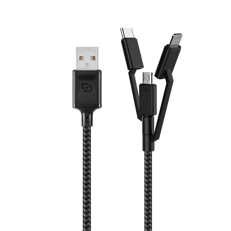 Cable USB-A a Micro-USB / USB-C / Lightning Dusted Rugged de 1,2 m - Reuse Chile