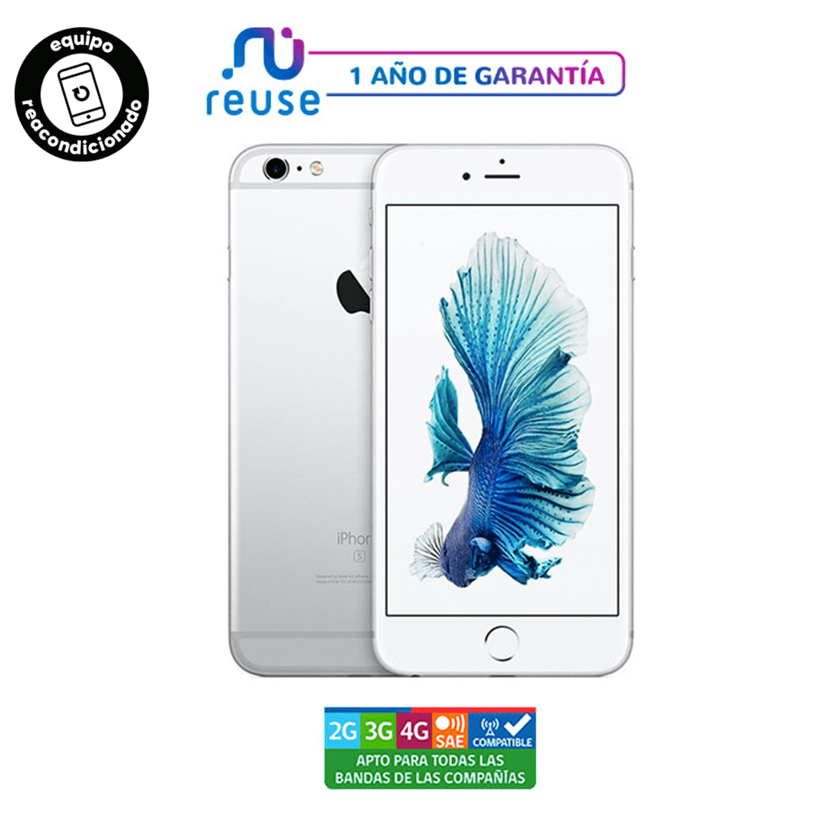 Apple iPhone 6s 128GB Plata - Reuse Chile