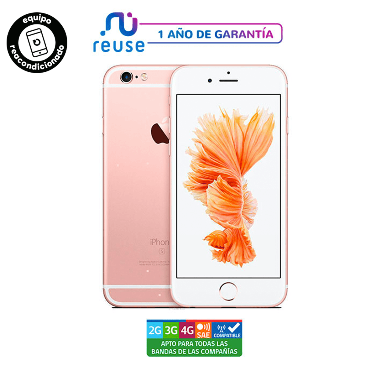 Apple iPhone 6s 128GB Oro Rosa - Reuse Chile