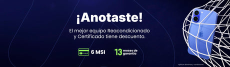 Renueva Tecnologia con Reuse a 24 meses de garantia y con 6 MSI