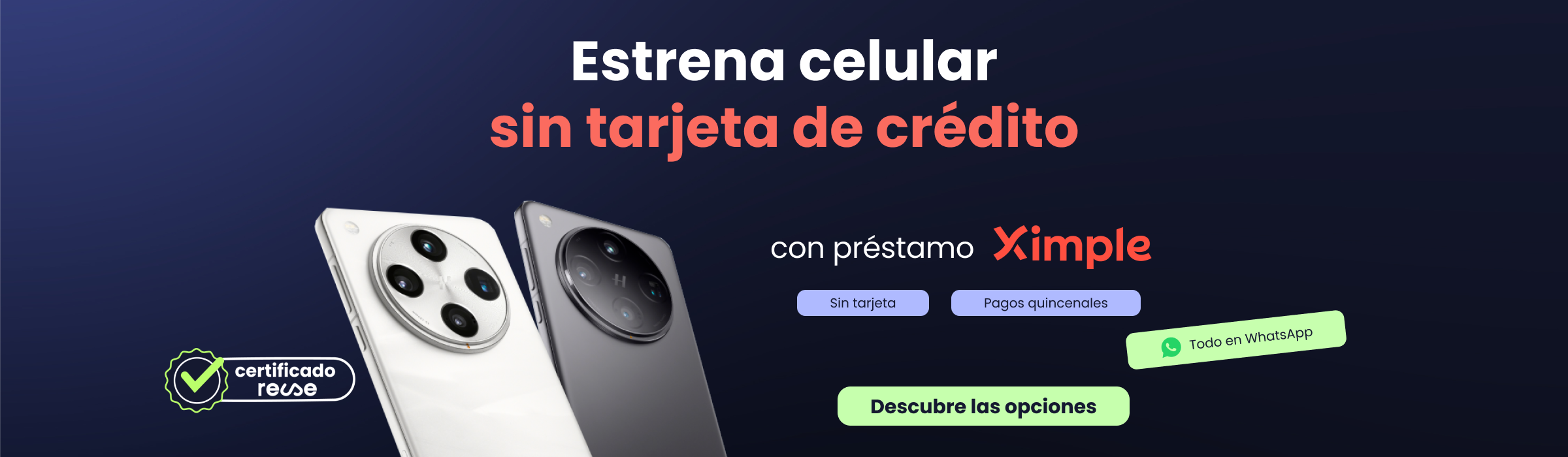 Celulares a Meses sin Tarjeta con Ximple