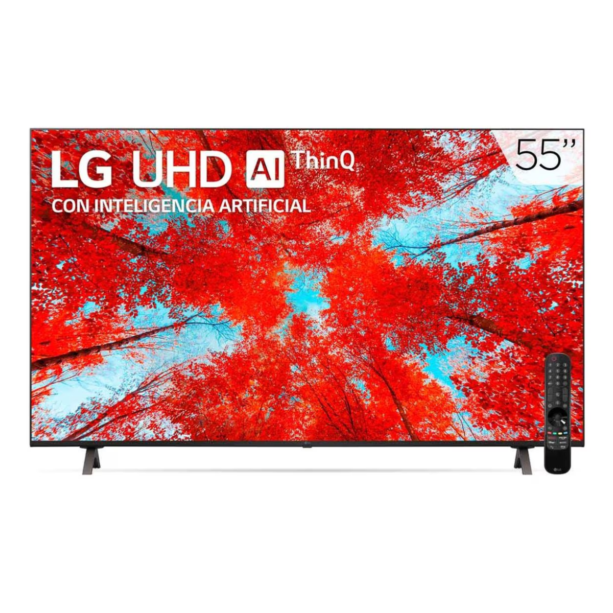 LG Smart TV 55" ThinQ AI 4K UHD UQ90 Reacondicionado