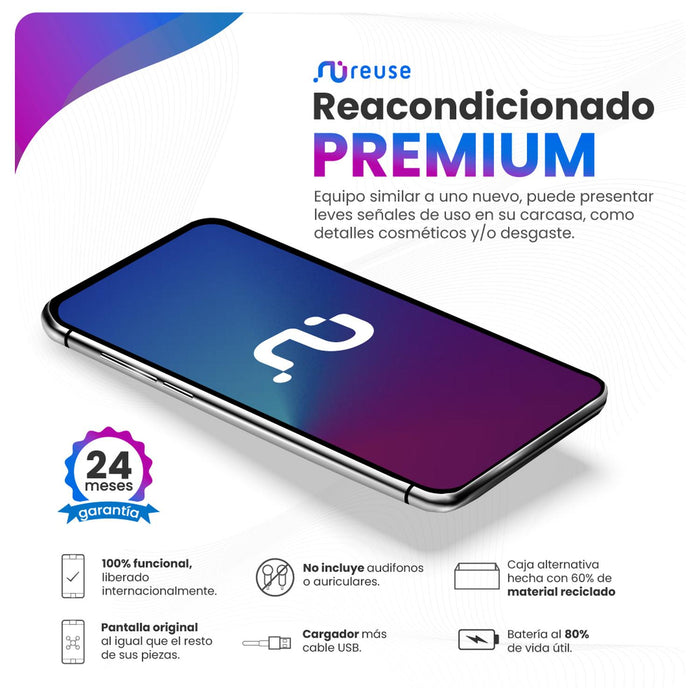 Apple iPhone 14 128GB Morado Reacondicionado Reuse México