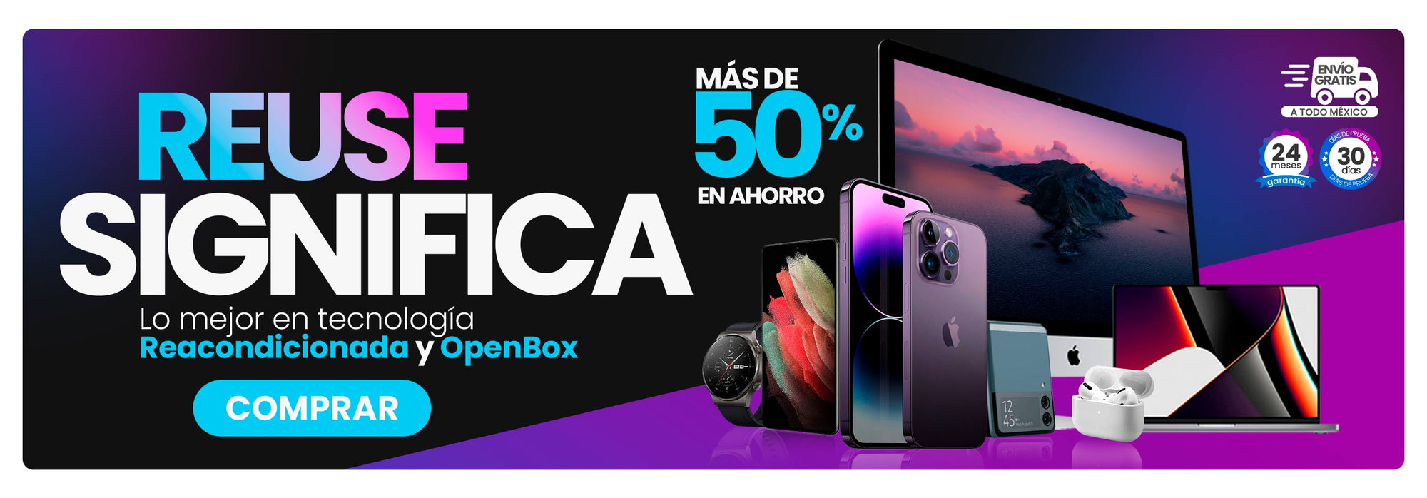 Apple iPhone 11 64GB Morado Reacondicionado Grado A 24 Meses de Garant —  Reuse México