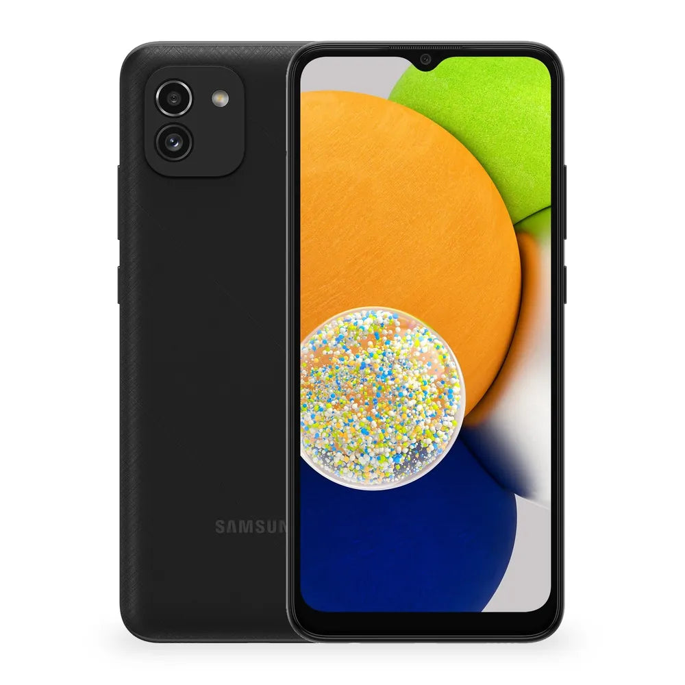 Samsung Galaxy A03 Black Version Acabada Portada