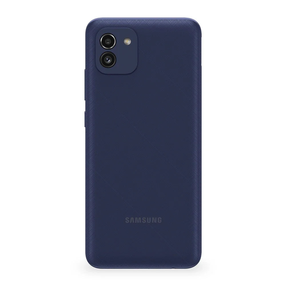 Samsung Galaxy A03 Blue Version Acabada Trasera