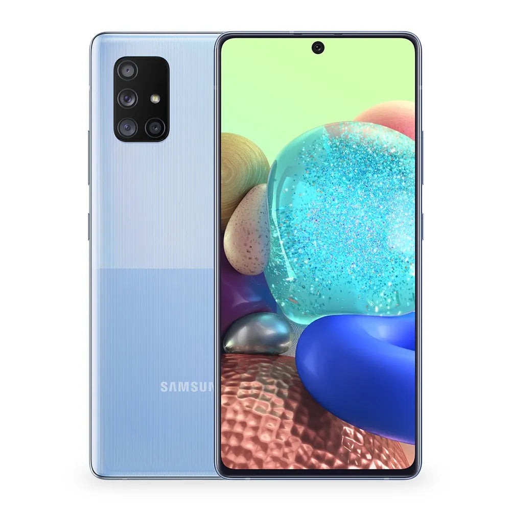 Samsung Galaxy A71 5G Prism Cube Blue Version Acabada Portada