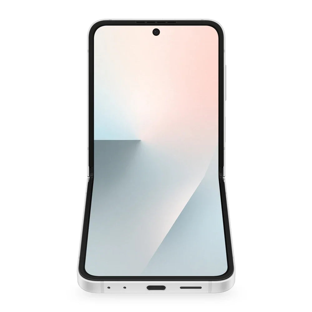 Samsung Galaxy Z Flip7 FE White Version Acabada Frontal