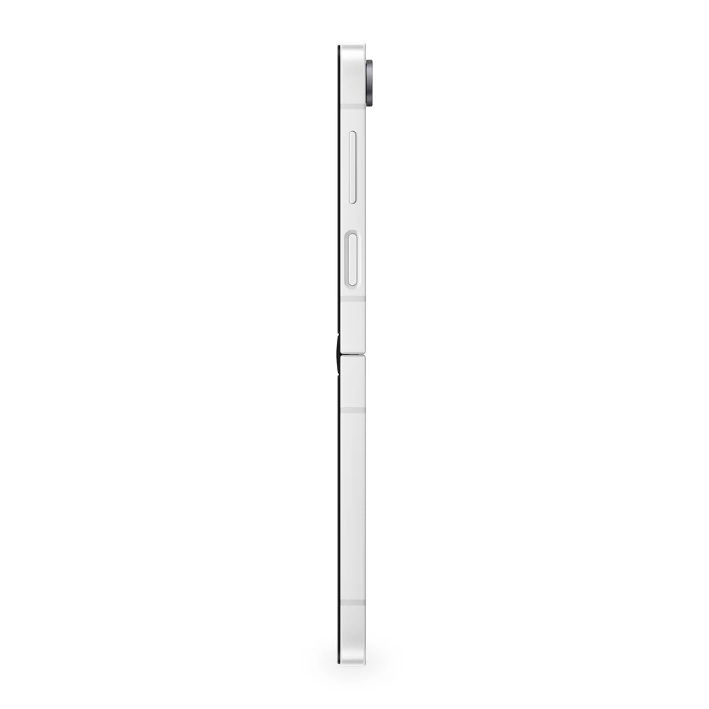 Samsung Galaxy Z Flip7 FE White Version Acabada Lateral