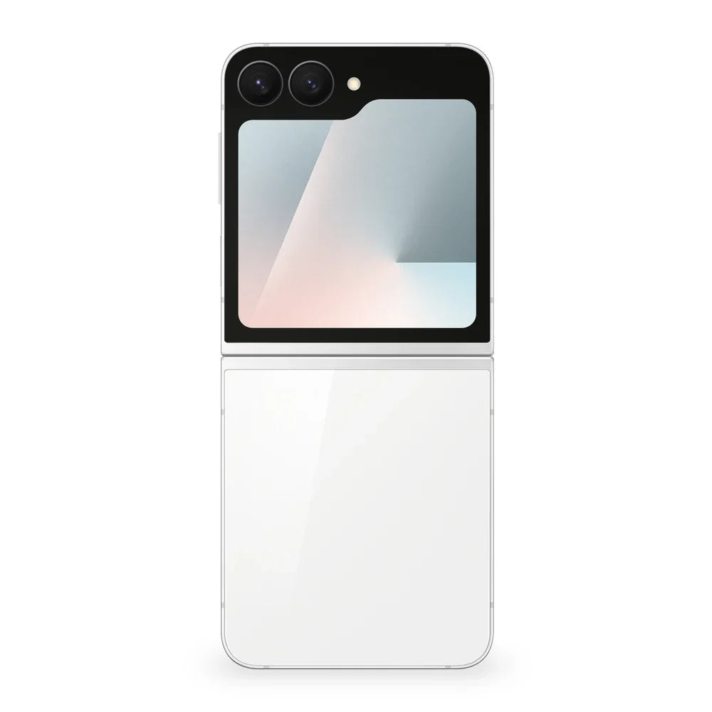 Samsung Galaxy Z Flip7 FE White Version Acabada Trasera