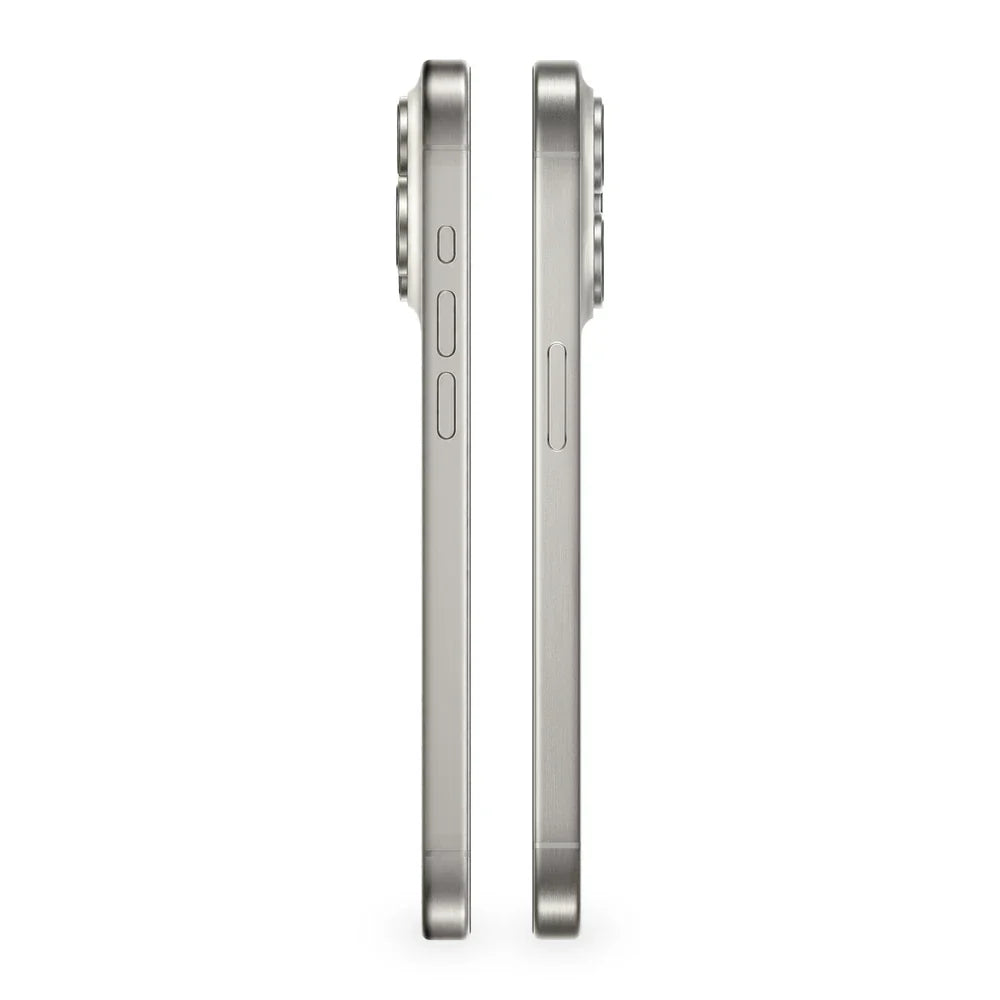 iPhone 15 Pro White Titanium Lateral #color_white_titanium