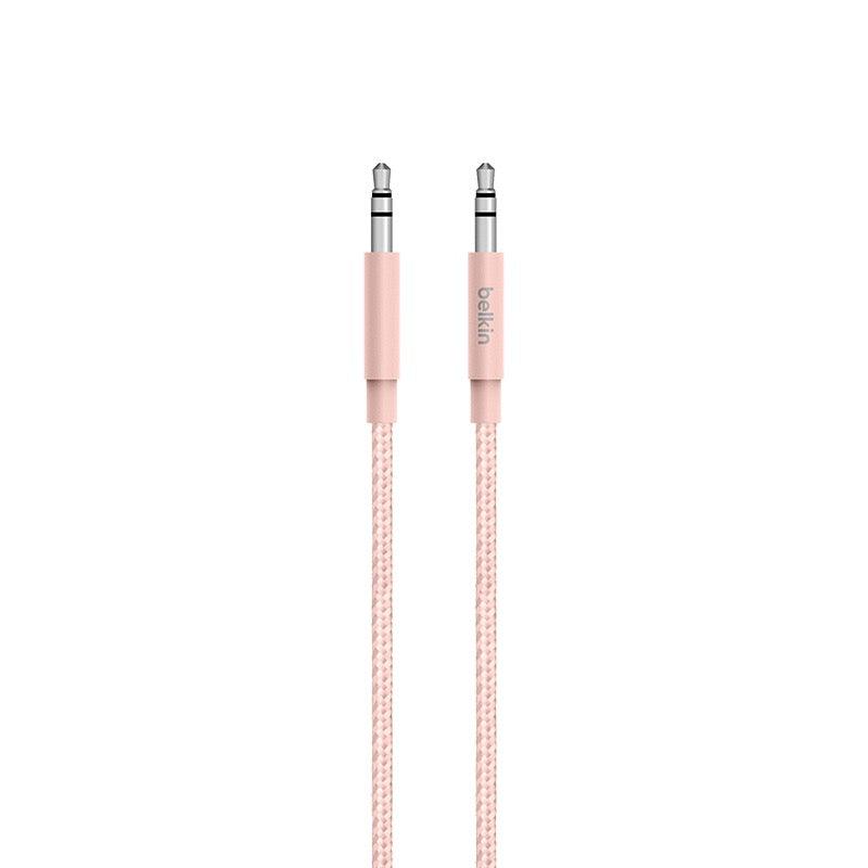 Cable de audio auxiliar Belkin Mixit de 1,2 m / Oro Rosa - Reuse Chile