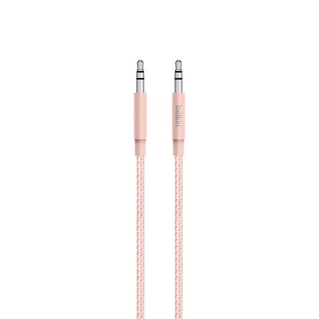 Cable de audio auxiliar Belkin Mixit de 1,2 m / Oro Rosa - Reuse Chile