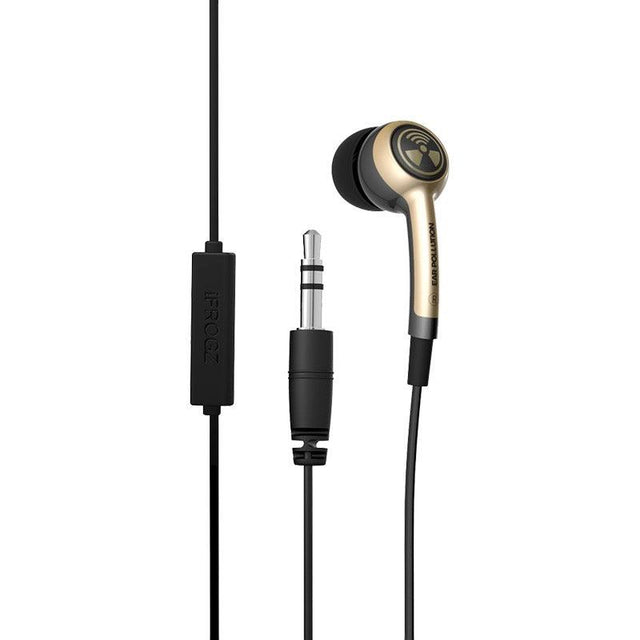 Audífonos In-Ear iFrogz EarPollution Plugz / Dorado - Reuse Chile